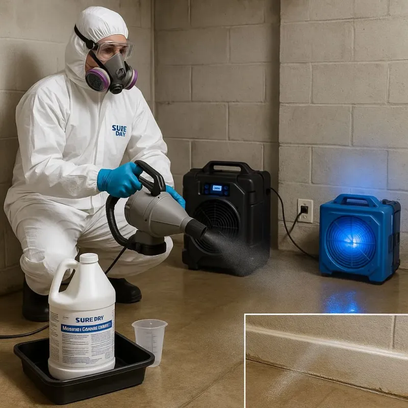 Sanitization and Odor Removal process in City of Fredericksburg, VA